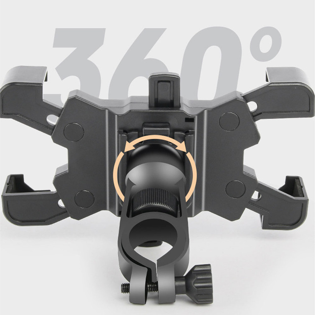 Alogy One Touch Bike Phone Holder 4.5-7" for handlebars for bicycle motorcycle scooter Black