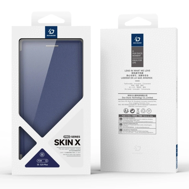 Чохол MagSafe для Samsung Galaxy S25 Dux Ducis Skin X Pro, синій