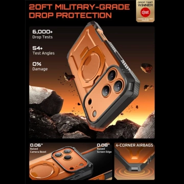 Etui Ochronne do iPhone 17 Pro Max Supcase UB Grip Pro Mag MagSafe Coral