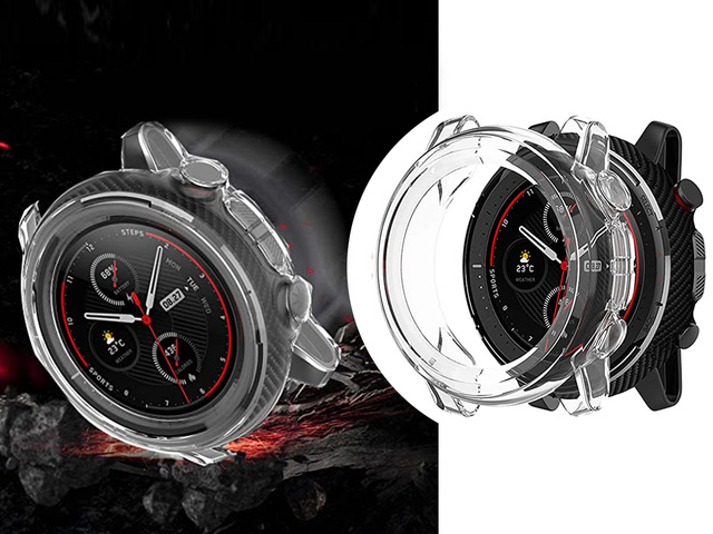 Силіконовий чохол Alogy case для Xiaomi Amazfit Stratos 3 Transparent