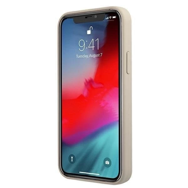 Guess GUHCP12SLSVSGP iPhone 12 mini 5,4 "сіро-рожевий / сіро-рожевий твердий чохол Silicone Vintage