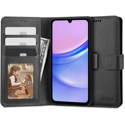 Peňaženka Etui pre Samsung Galaxy A15 4G / 5G Black