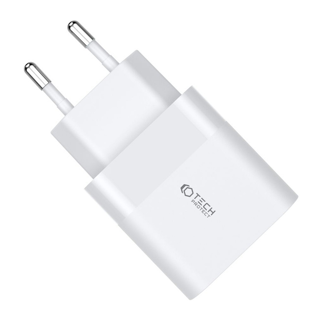 Ładowarka sieciowa C30W 2-Port USB-C - USB PD30W/QC3.0 White
