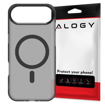 Pouzdro Apple iPhone 17 Air – matný kryt MagSafe s ochranou čočky, tenký a odolný proti poškrábání, perfektně padne – Alogy Skinny MatteCase™ černý