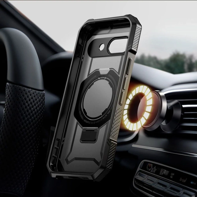 Etui Supcase UB Grip Mag MagSafe Google Pixel 9a Schwarz