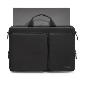 Torba Tech-Protect Defender Bag Laptop 17" Black z paskiem