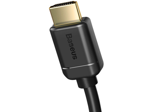 Baseus HDMI 2.0 Cable, 4K 60Hz, 3D, HDR, 18Gbps, 1m Black