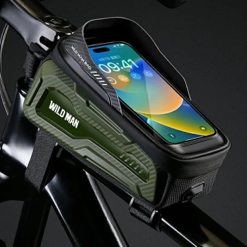 Wildman M20 Bike Phone Holder Green Lightweight Frame Mount