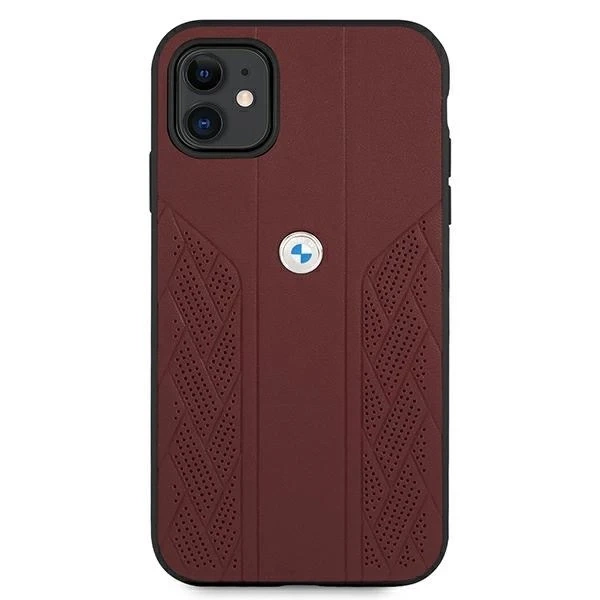 Чохол Etui BMW BMHCN61RSPPR для Apple iPhone 11/ Xr Hardcase Leather Curve Perforate