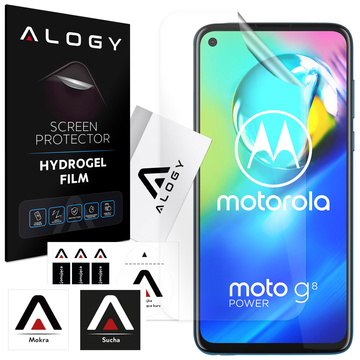 Гідрогелева плівка для Motorola Moto G8 Power, захисна плівка на екран телефону Alogy Hydrogel Film