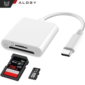Alogy SD Micro Card Reader pro iPhone USB-C adaptér adaptér