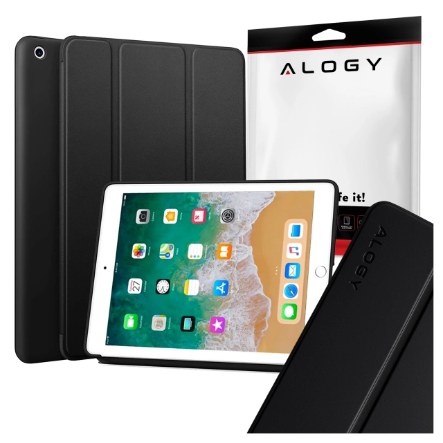 Hülle für Apple iPad 9.7 2017/2018 Smart Case Schwarz