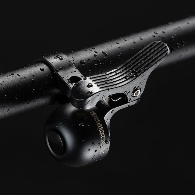 Rockbros 34210007001 Fahrradklingel für die linke Lenkerseite – Schwarz