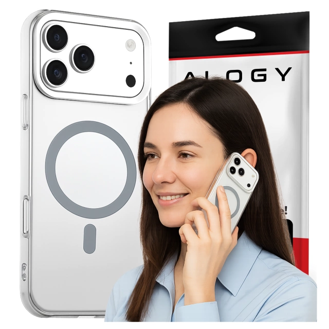 Kryt pre Apple iPhone 16 Pro Max Alogy MagSafe Hybrid Matte Case Matný kryt s ochranou šošovky čierny