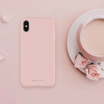 Silikónový obal na telefón Mercury pre iPhone 14 Pro ružový pieskový/ružový pieskový