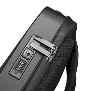 Bange Waterproof Anti-Theft Backpack for 15.6" Laptop, City Travel, 46x31x8 cm, for Work, Airplane, Men's, Women's, with USB Port and Combination Lock, Black