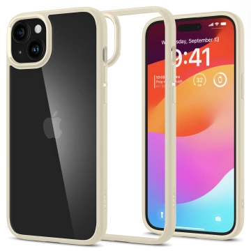 Pouzdro Spigen Ultra Hybrid pro iPhone 15 Plus - béžové