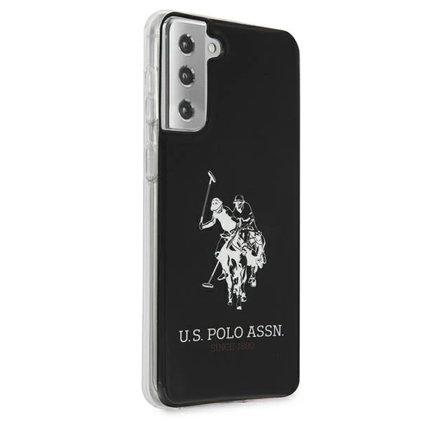 Puzdro na telefón US Polo Shiny Big Logo pre Samsung Galaxy S21 black/black