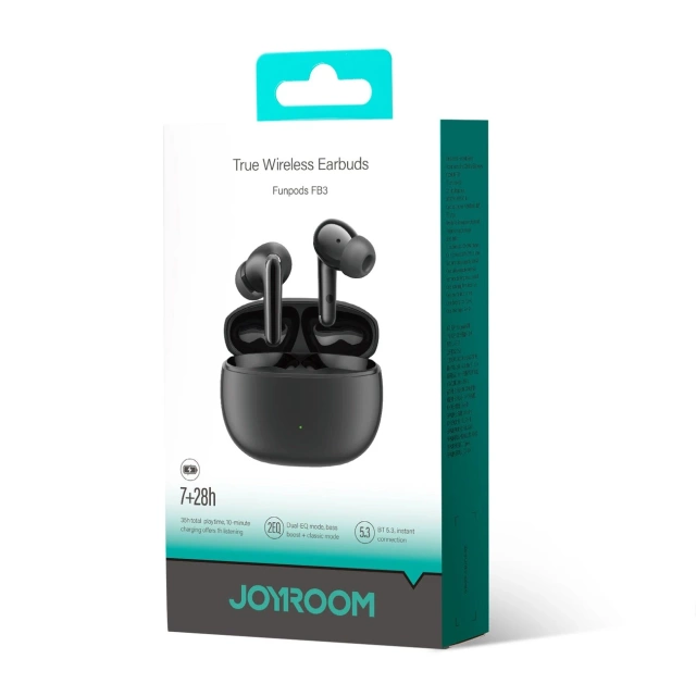 Joyroom Funpods Series JR-FB3 Bluetooth 5.3 TWS Wireless Headphones - Black