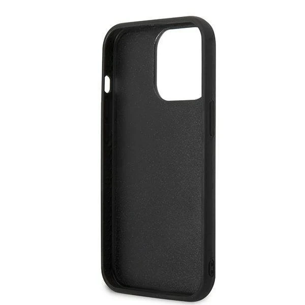 Protective phone case Karl Lagerfeld KLHCP13L3DKPK for Apple iPhone 13 Pro / 13 6.1" black/black hardcase Ikonik Patch