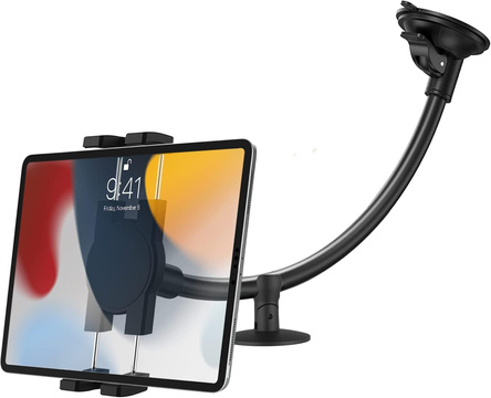 Alogy držiak do auta na tablet na čelné sklo na palubnú dosku do auta s dlhým ramenom 4-13" čierny