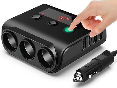 Rozbočovač adaptéru do auta Alogy HUB pro zapalovač cigaret 12V-24V