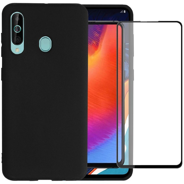 Tenké silikónové puzdro Alogy pre Samsung Galaxy A60 čierne Alogy 5D Glass