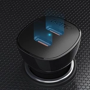 Nabíječka do auta Choetech 2x USB Type C Quick Charge Power Delivery 40W FCP AFC černá (TC0008)