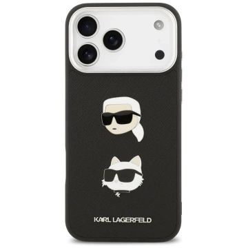 Etui Ochronne do iPhone 17 Pro Max Karl Lagerfeld FW Grained K&C Pins MagSafe Czarny