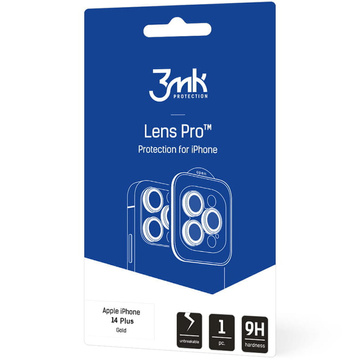 3mk Lens Protection Pro phone lens protector for Apple iPhone 14 Plus Gold