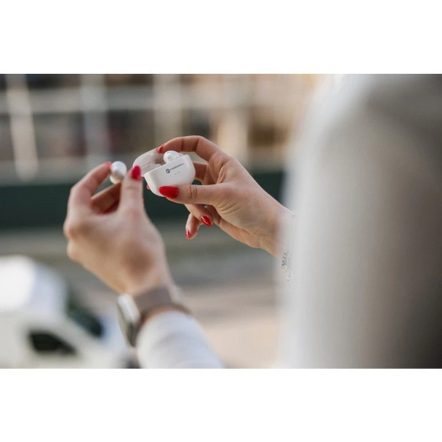 Forcell F-Audio TWS Clear Sound Wireless Earphones BT 5.3 White