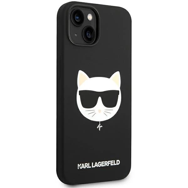 Etui Karl Lagerfeld KLHMP14MSLCHBK für iPhone 14 Plus 6,7" Hardcase Silikon Choupette Head Magsafe
