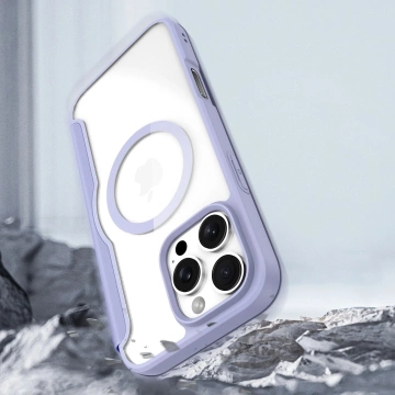 Puzdro MagSafe pre iPhone 16 Pro Max Dux Ducis Skin X Pro fialové