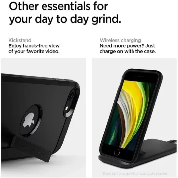 Spigen tough armor iphone se 2020 / 2022 чорний
