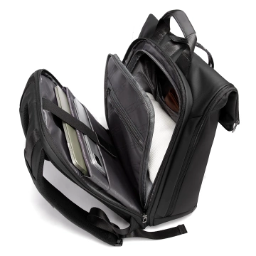 Bange Waterproof Backpack for Laptop 15.6" City Travel 45x30x16 cm for Work Airplane Men's Women's with USB Port Black