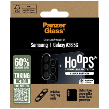 PanzerGlass Hoops Lens Protector Tempered Glass for Samsung Galaxy A36 5G Clear