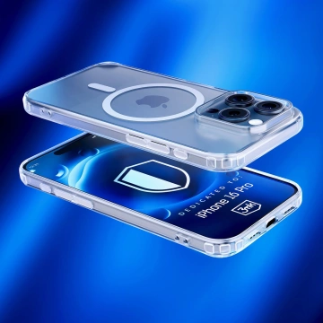 Puzdro pre Apple iPhone 16 Pro pre MagSafe 3mk MagCase zosilnené puzdro obrnený priehľadný chrbát