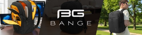 Водонепроникний рюкзак Bange для ноутбука 15.6", city traveler, 45х30х16 см, для роботи, літака, чоловічий, жіночий, з USB портом Чорний