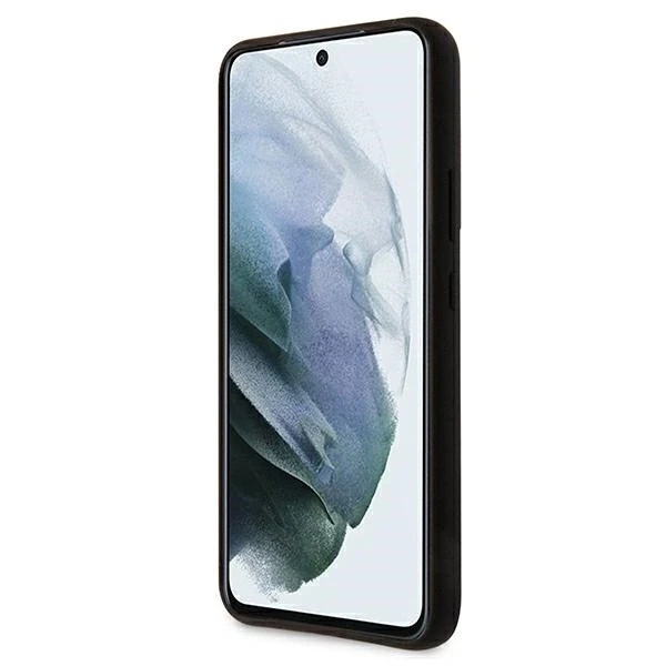 Pevné puzdro Ferrari pre Samsung Galaxy S22 čierno/čierne pevné puzdro On Track Silicone