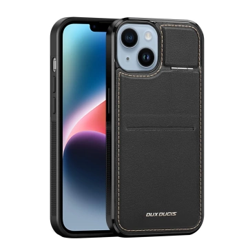 3in1 Wallet Case mit Ständer für iPhone 15 Plus MagSafe RFID Blocker Dux Ducis Rafi Mag – Schwarz