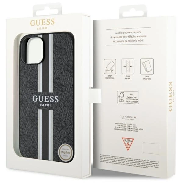 Etui Guess GUHMP14SP4RPSK для iPhone 14 6,1" твердий чохол 4G Printed Stripes MagSafe