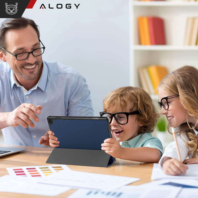 Чохол-книжка Etui Alogy для Lenovo M10 3gen. 10,1” 2022 TB-328FU TB-328XU Granatowe