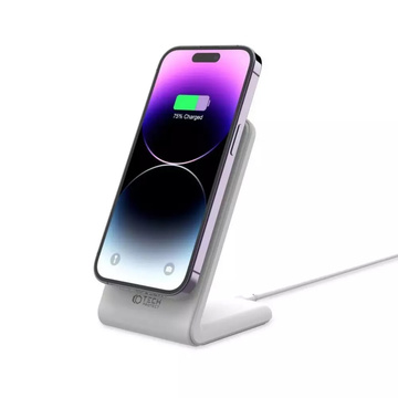 QI Tech-protect indukční nabíječka qi15w-a23 magnetická magsafe bezdrátová nabíječka bílá