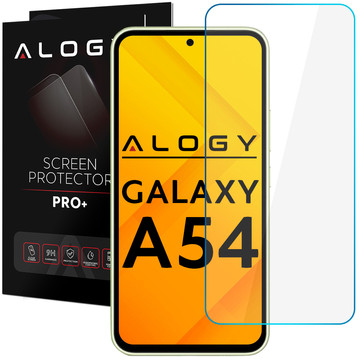 Flacher 9H Alogy Screen Protector PRO Displayschutz aus gehärtetem Glas für Samsung Galaxy A54 5G