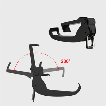Handyhalterung für 6,8 Zoll Alogy verstellbar faltbar für Gamepad-Controller Schwarz
