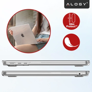 Pevné puzdro Etui Alogy pre Apple Macbook Air 13 2022 M2 A2681 13,6" Przezroczyste