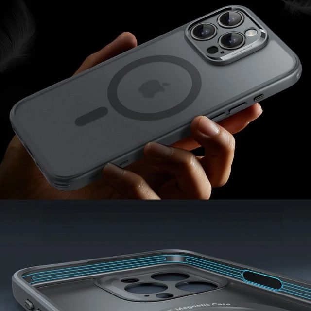 Etui ESR Classic Pro Set MagSafe iPhone 16 Pro Max Szare