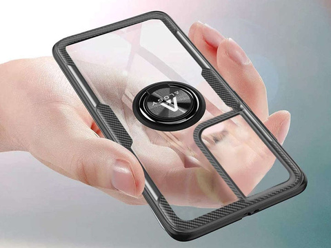 Etui Alogy Ring Holder Clear Armor для Samsung Galaxy S21 Ultra czarne
