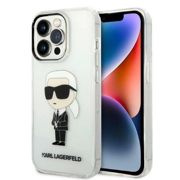 Etui Karl Lagerfeld KLHCP14XHNIKTCT для iPhone 14 Pro Max 6,7" hardcase Ikonik Karl Lagerfeld прозорий