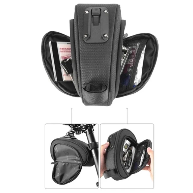 Rockbros C40 Fahrradsatteltasche Schwarz Wasserdicht